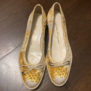 NWOT Salvadore Ferragamo Safari espadrilles Women’s Size 8 2A/Narrow
